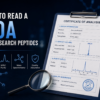 Analysis (COA) for Research Peptides