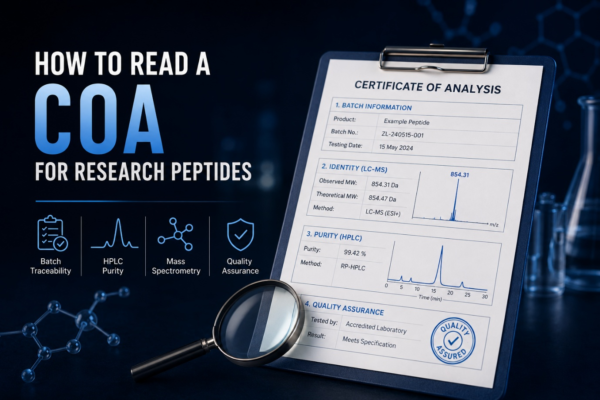 How to Read a Certificate of Analysis (COA) for Research  Peptides