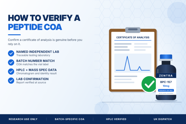 How to Verify a Peptide Certificate of Analysis Is Genuine